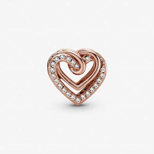 Pandora Sparkling Entwined Hearts Charm